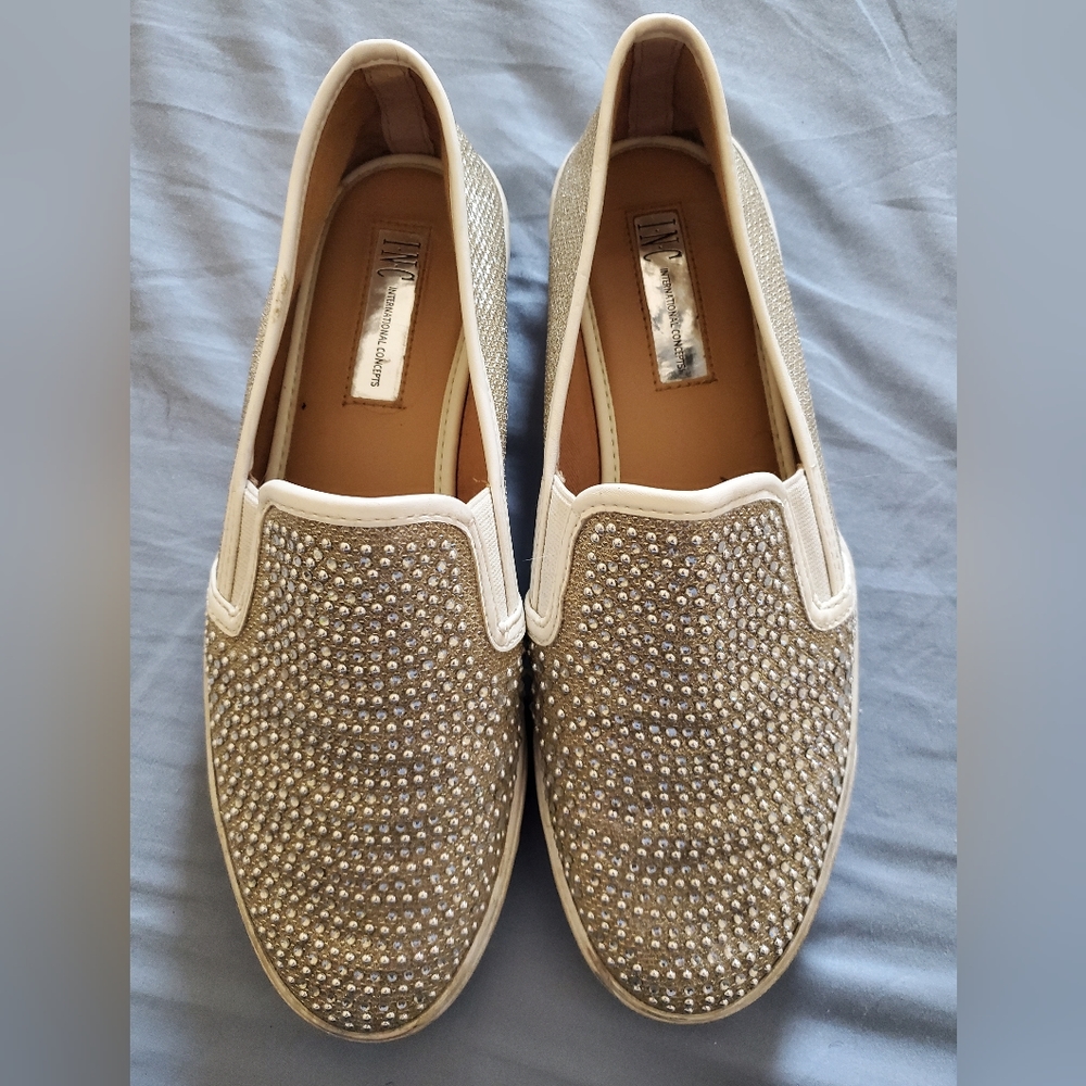 INC white shoes